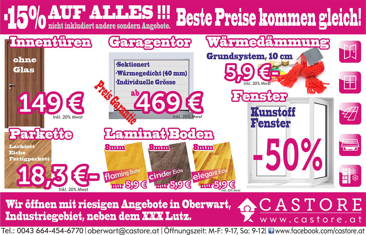Castore Aktion in Oberwart!